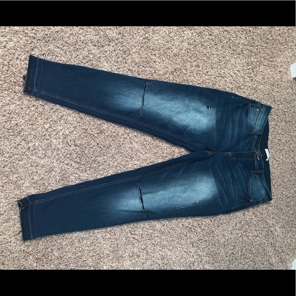 Distressed jeans